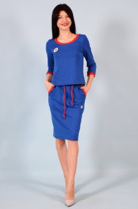 Костюм К 39 (василек+красный)