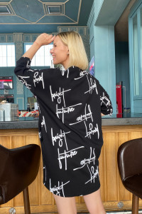 Туника Т 379/1 (черный (надпись))